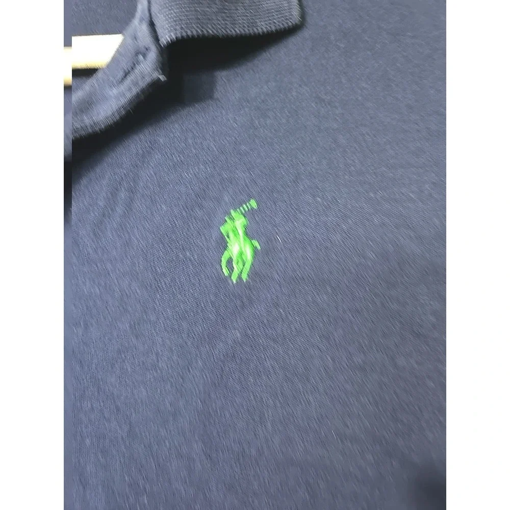 Ralph Lauren Women's Medium T Shirt  Polo‎ Dress Navy Green Embroidered Pony